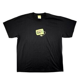 HUF HUForola Pager Graphic Tee Black Retro Streetwear T-Shirt Size XL